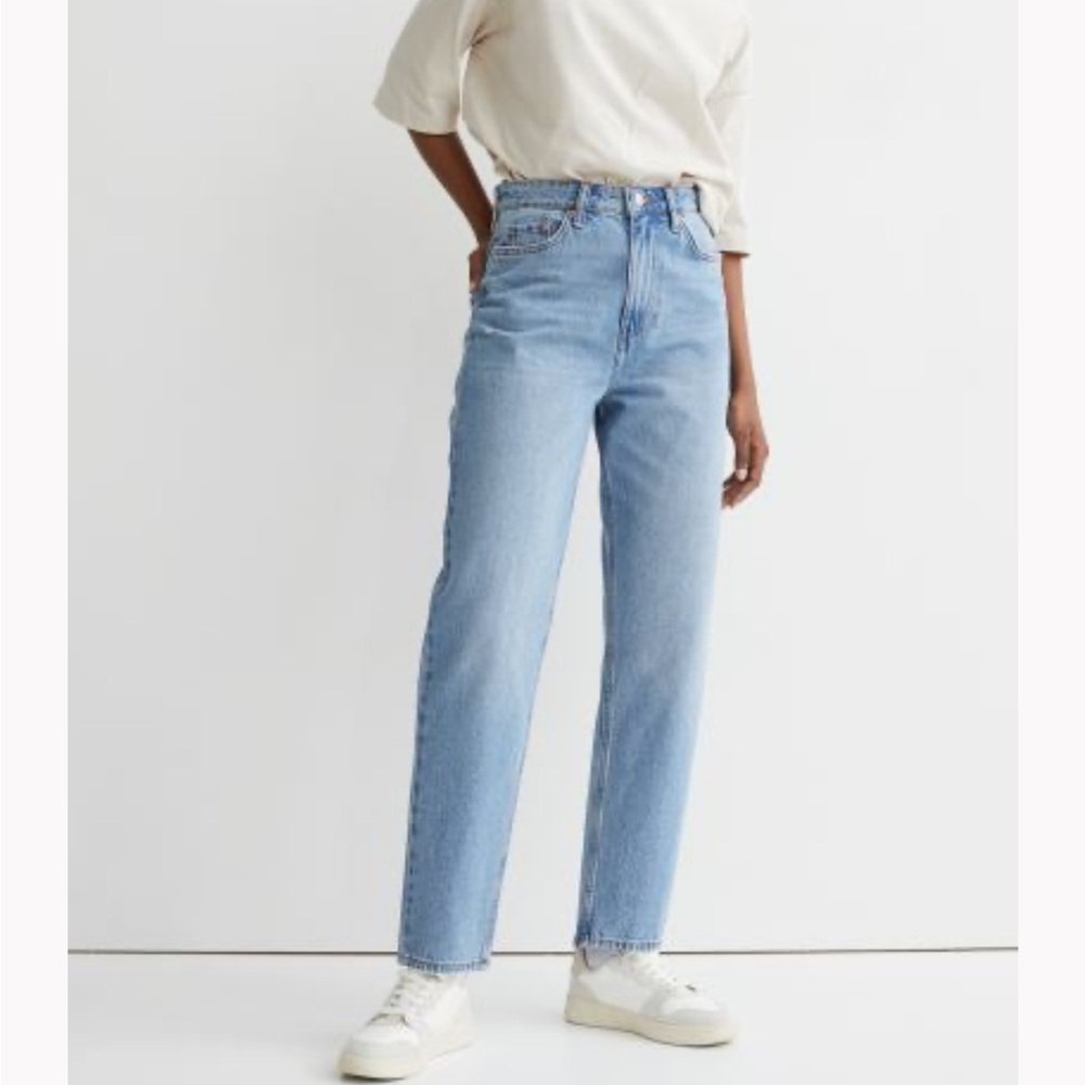 H&M loose high rise mom jeans NWT size 4